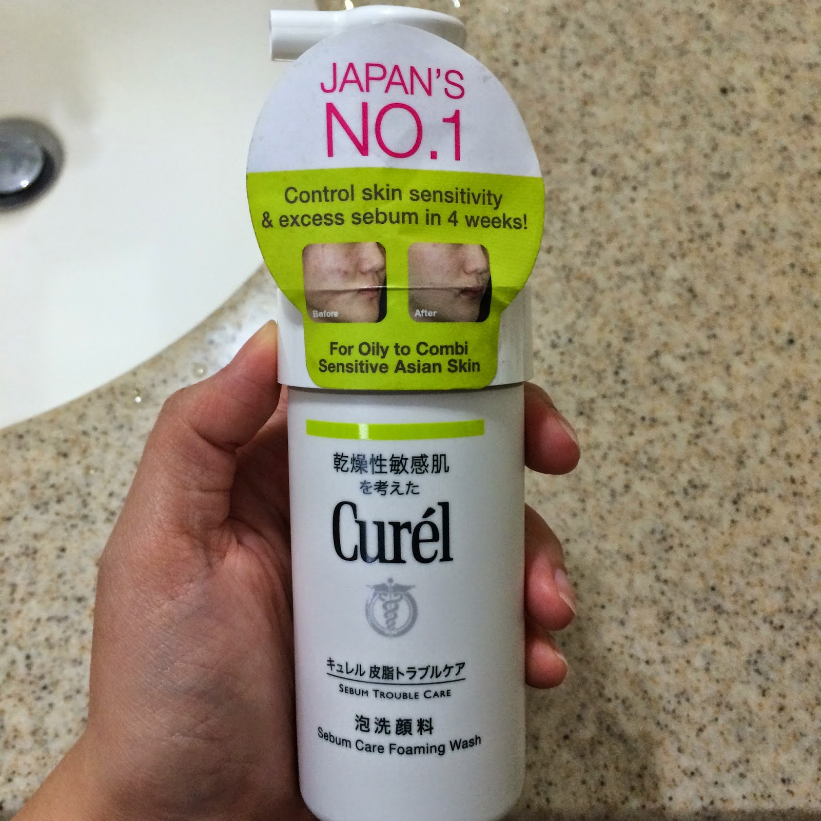 Sisters Who Love Beauty... NEW BUY Curel Sebum Care Foaming Wash